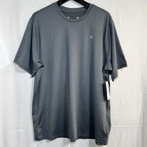 Men's Hurley Icon Hybrid UPF 50+ Swim Surf Sun Shirt Gray Size Large - NWT